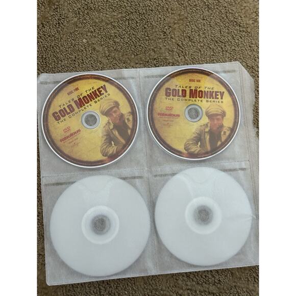 Tales of the Gold Monkey: The Complete Series 1982, 6-DVD set Discs Only No Case - Picture 2 of 5